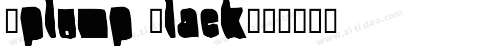 Splump Black字体转换